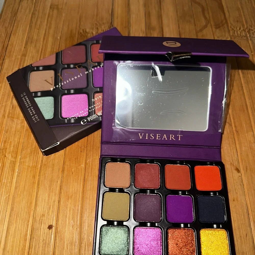 Viseart Dark Edit Eyeshadow Palette - Purple, Red, Gold